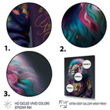 Cool Lion With Flamboyant Sweater - Blue Lion Wall Art