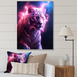 Pink Lightening Wild Tiger - Lion Wall Decor