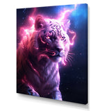 Pink Lightening Wild Tiger - Lion Wall Decor