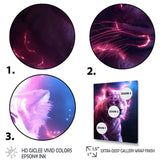 Pink Lightening Wild Tiger - Lion Wall Decor