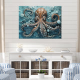Portrait Of Mystical Octopus Painting - Octopus Wall Art Prints