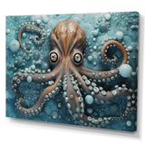 Portrait Of Mystical Octopus Painting - Octopus Wall Art Prints