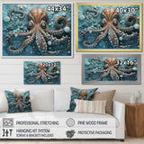 Portrait Of Mystical Octopus Painting - Octopus Wall Art Prints