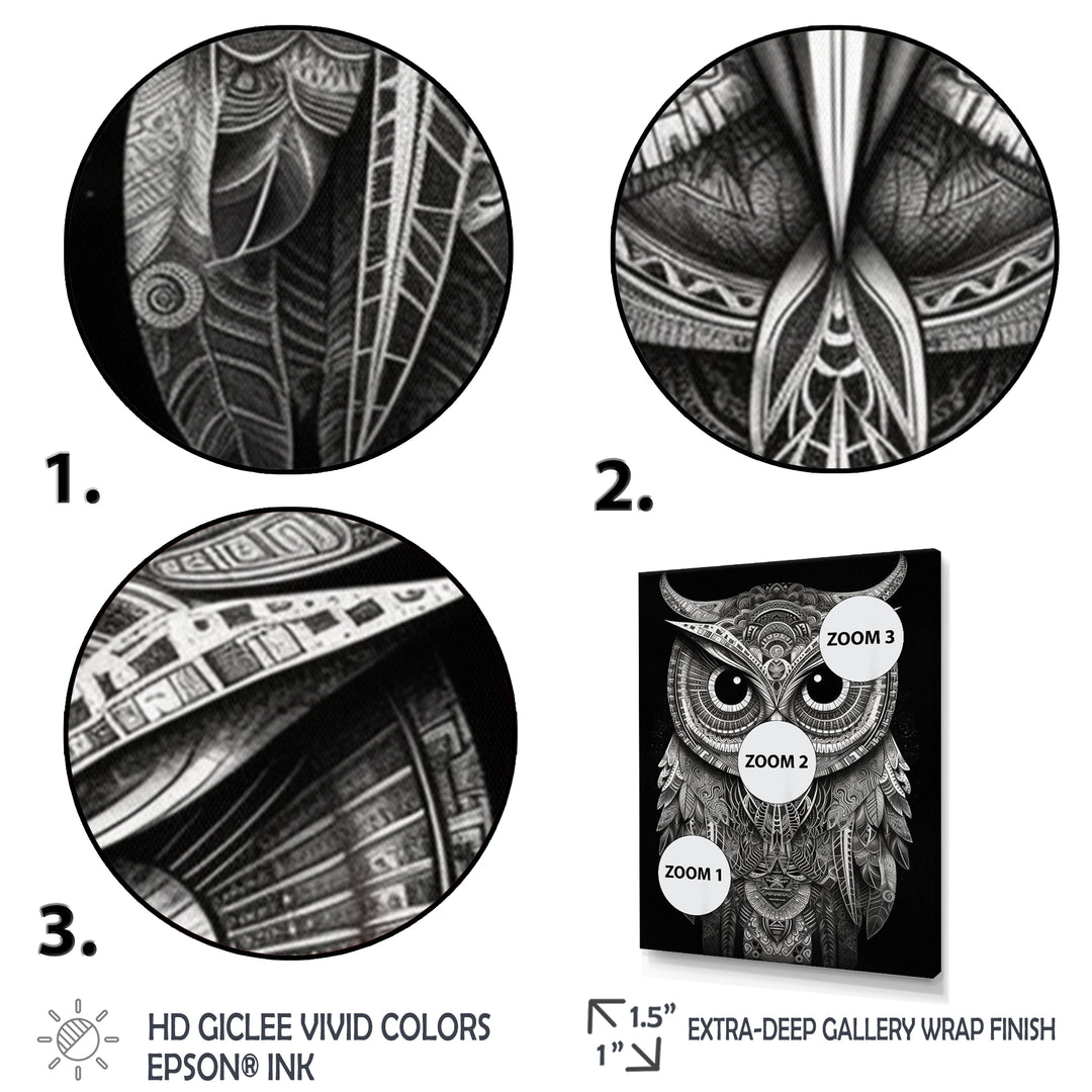 Wisdom Of The White Owl - White Owl Wall Art