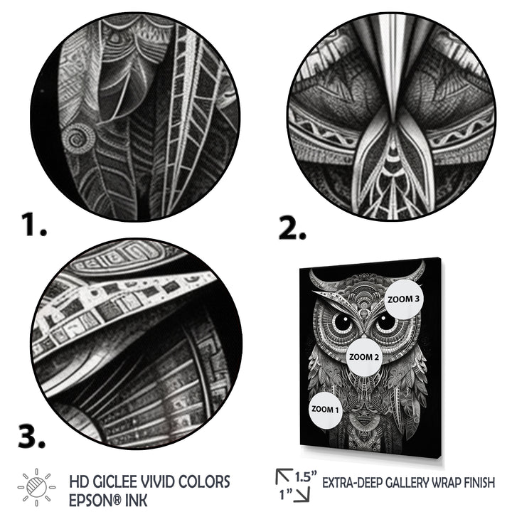 Wisdom Of The White Owl - White Owl Wall Art