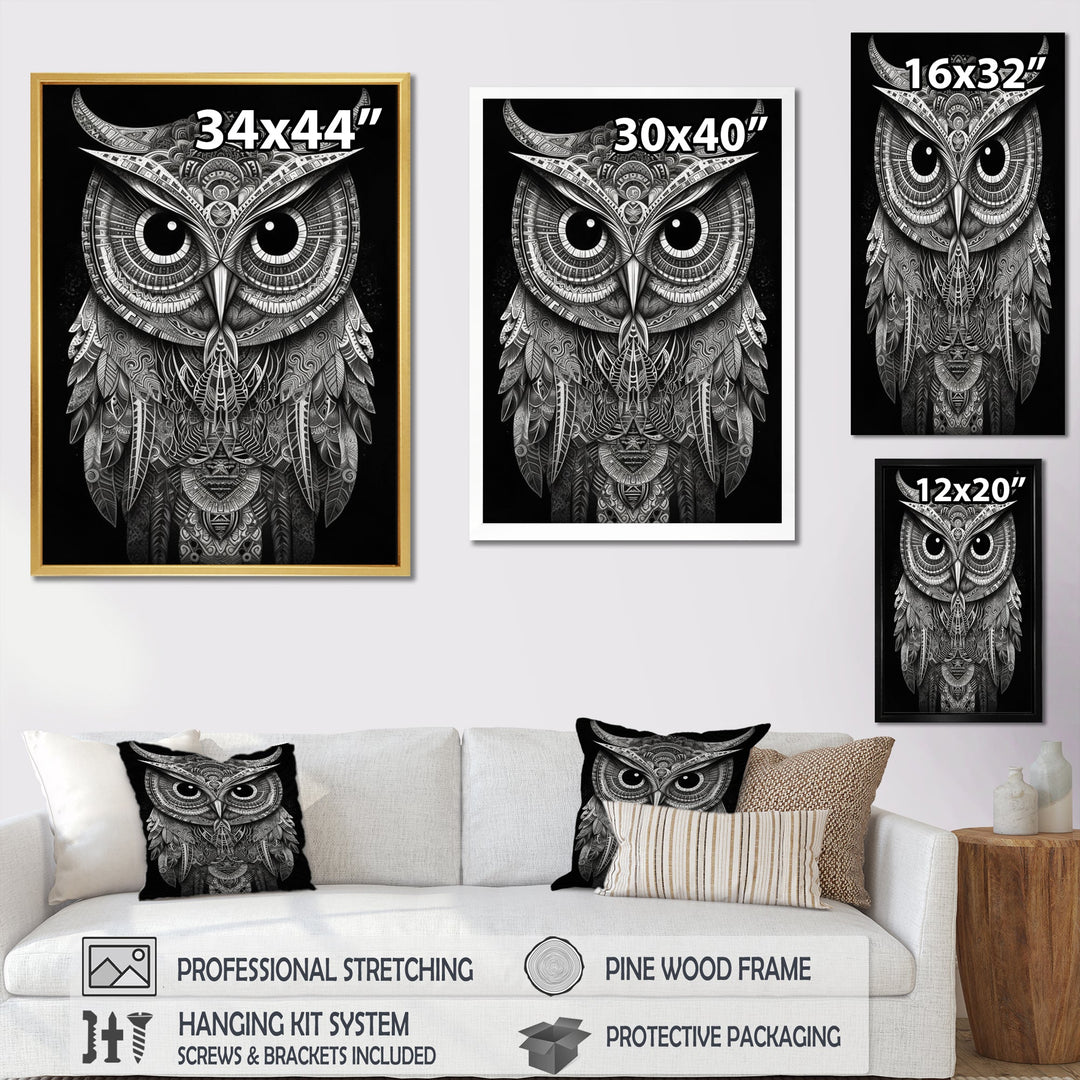 Wisdom Of The White Owl - White Owl Wall Art
