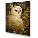 Retro Portrait White Owl Magic - Owl Wall Decor