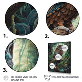 Portrait Of Wise Owl In The Forest - Brown Owl Wall Art