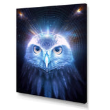 White Owl Majestic Wisdom - Owl Large Canvas Wall Art