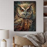 Portrait Of Wise Magical Owl - Owl Home Decor Art
