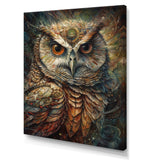 Portrait Of Wise Magical Owl - Owl Home Decor Art