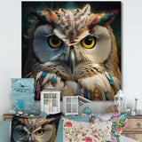 Portrait Of White Owl Wildlife Photography - Owl Bedroom Wall Art
