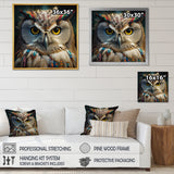 Portrait Of White Owl Wildlife Photography - Owl Bedroom Wall Art
