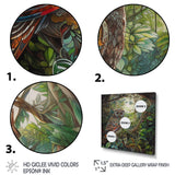 Portrait Of Magical And Wise Owl In The Forest - Owl Canvas Wall Art