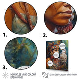 Native Woman With Magical Owl - Owl Wall Decor