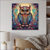 Portrait Of Magical Owl In Enchanted Forest - Owl Wall Art Prints