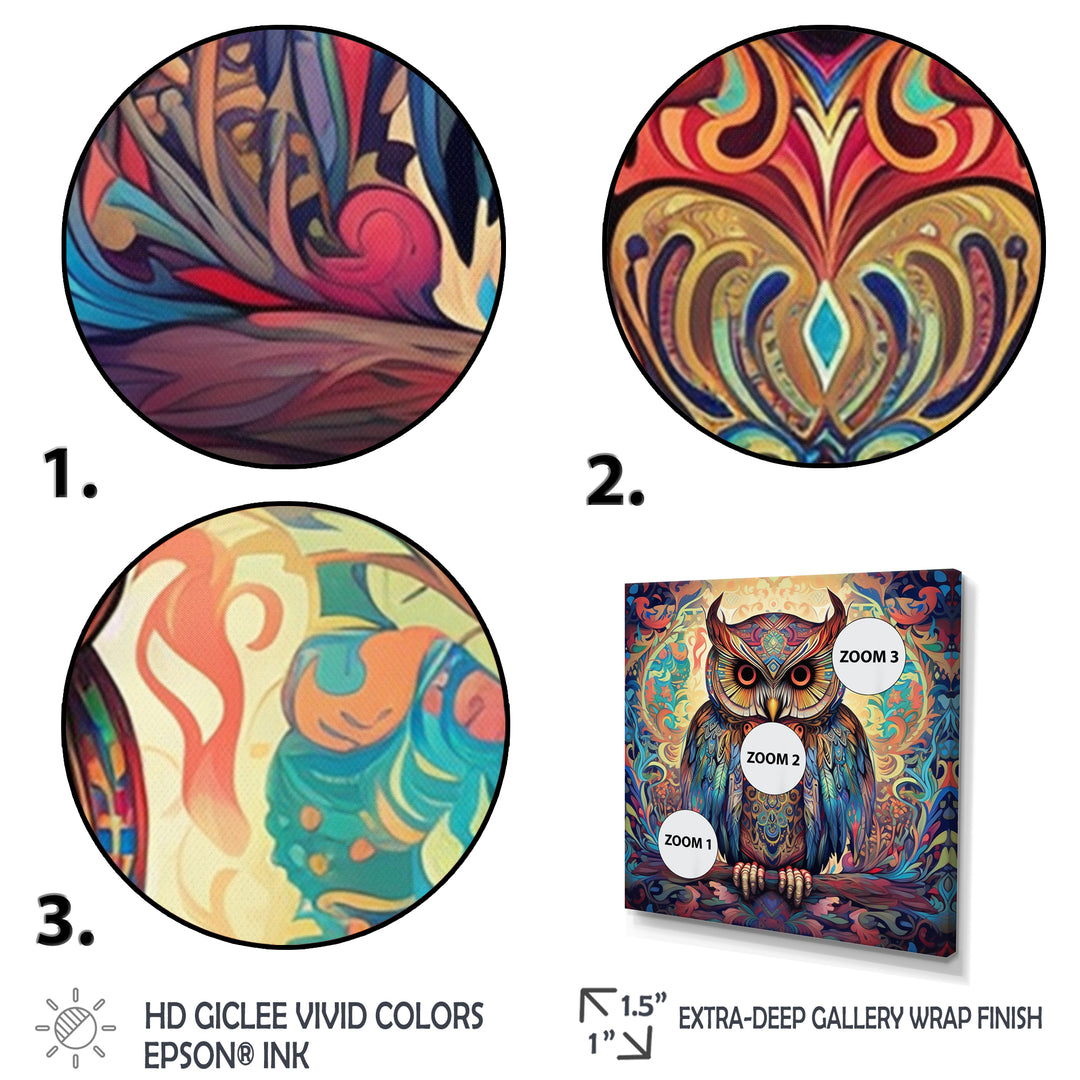 Portrait Of Magical Owl In Enchanted Forest - Owl Wall Art Prints