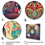 Portrait Of Magical Owl In Enchanted Forest - Owl Wall Art Prints