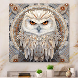 Portrait Of Mythical White Owl - White Owl Wall Art