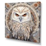 Portrait Of Mythical White Owl - White Owl Wall Art