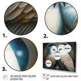 White Owls in love - Owl Wall Decor