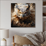 Portrait Of Brown Owl Wildlife Photography - White Owl Wall Art