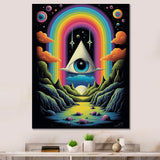 Eye Of Consciousness Surrealistic Landscape - Owl Canvas Wall Art