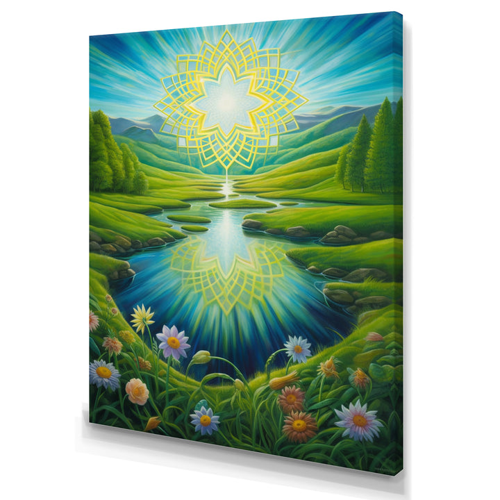 Magical Spring Mandala Over Paradise Valley - Owl Wall Decor