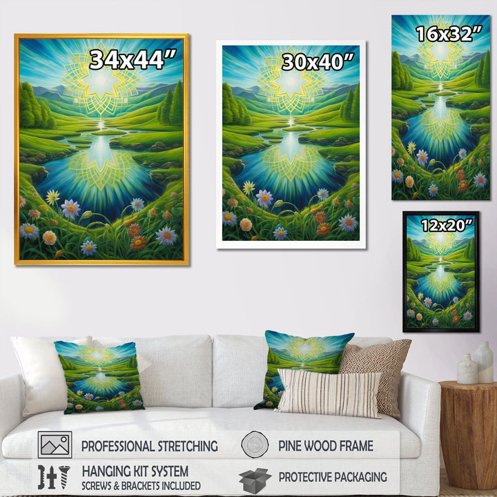 Magical Spring Mandala Over Paradise Valley - Owl Wall Decor