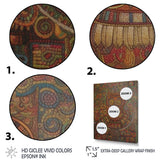 Tribal Portrait Of Owl - Brown Owl Wall Art