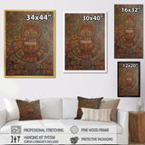 Tribal Portrait Of Owl - Brown Owl Wall Art