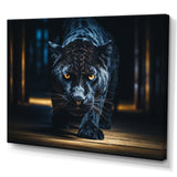 Glorious Black Panther Hunting Wild Nature - Panther Bedroom Wall Art
