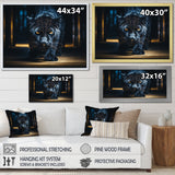 Glorious Black Panther Hunting Wild Nature - Panther Bedroom Wall Art