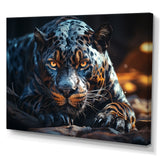 Wild Panter Resting In The Sun - Panther Canvas Wall Art
