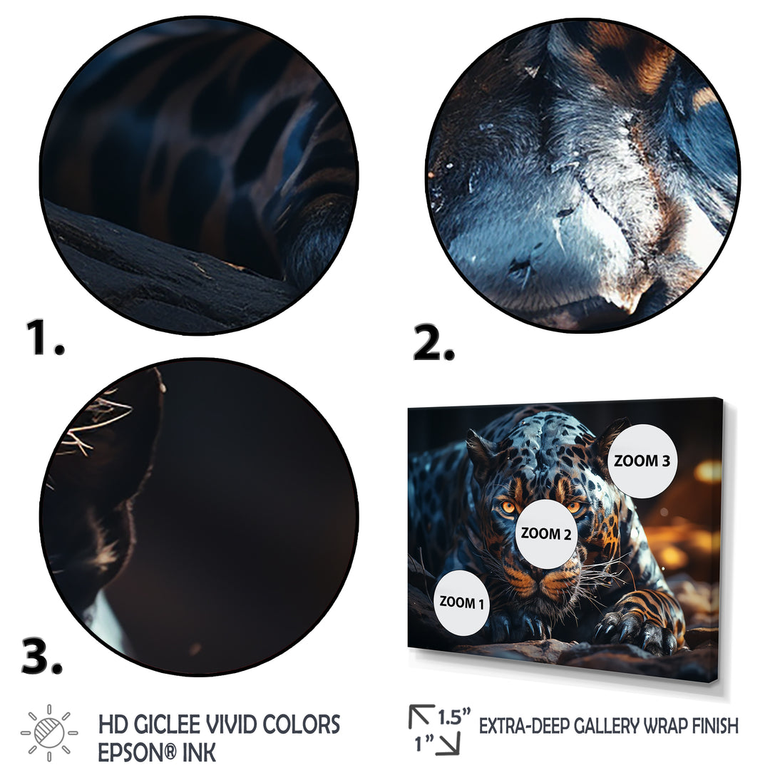 Wild Panter Resting In The Sun - Panther Canvas Wall Art