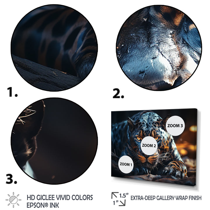 Wild Panter Resting In The Sun - Panther Canvas Wall Art
