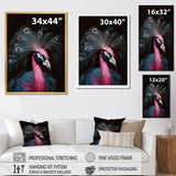 Portrait Of Pink Peacock - Peacock Wall Decor