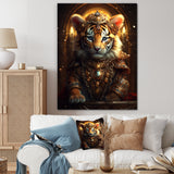 Cute Little Royal Tiger - Tiger Bedroom Wall Art