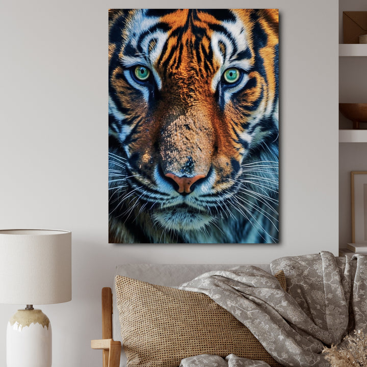 Portrait Of A Wild Tiger Nature Photography - Tiger Canvas Wall Art