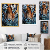 Portrait Of A Wild Tiger Nature Photography - Tiger Canvas Wall Art
