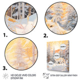 White Wild Wolf In Winter Forest - White Wolf Wall Art