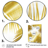 Tropical Golden Palm Leaves - Feathers Home Decor Art