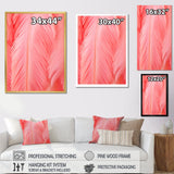 Boho Glam Pink Feather Elegance - Feathers Bedroom Wall Art