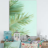 Tropical Palms Leaves Illustration - Feathers Wall Decor