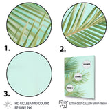 Tropical Palms Leaves Illustration - Feathers Wall Decor