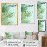 Tropical Palms Leaves Illustration - Feathers Wall Decor
