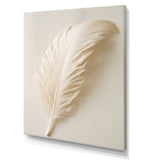 Delicate White Boho Feather - Feathers Wall Decor