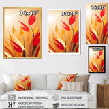 Retro Autumn Leaves In The Meadows - Feathers Wall Art Prints
