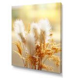Delicate Spring Blossoming In The Meadows - White Feathers Wall Art