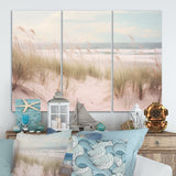 Ocean Spring Bliss Tender Pastel Beach Grass - Multi-Panels